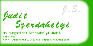 judit szerdahelyi business card